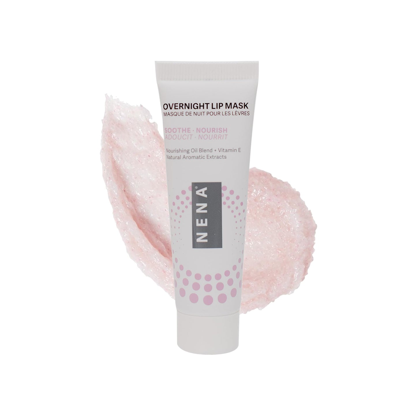 NENA Skincare Overnight Lip Mask - Lip Mask for Women - Deeply Hydrates with Natural Minerals, Nourishing Oils and Butters - Non-Sticky - 0.5 oz.