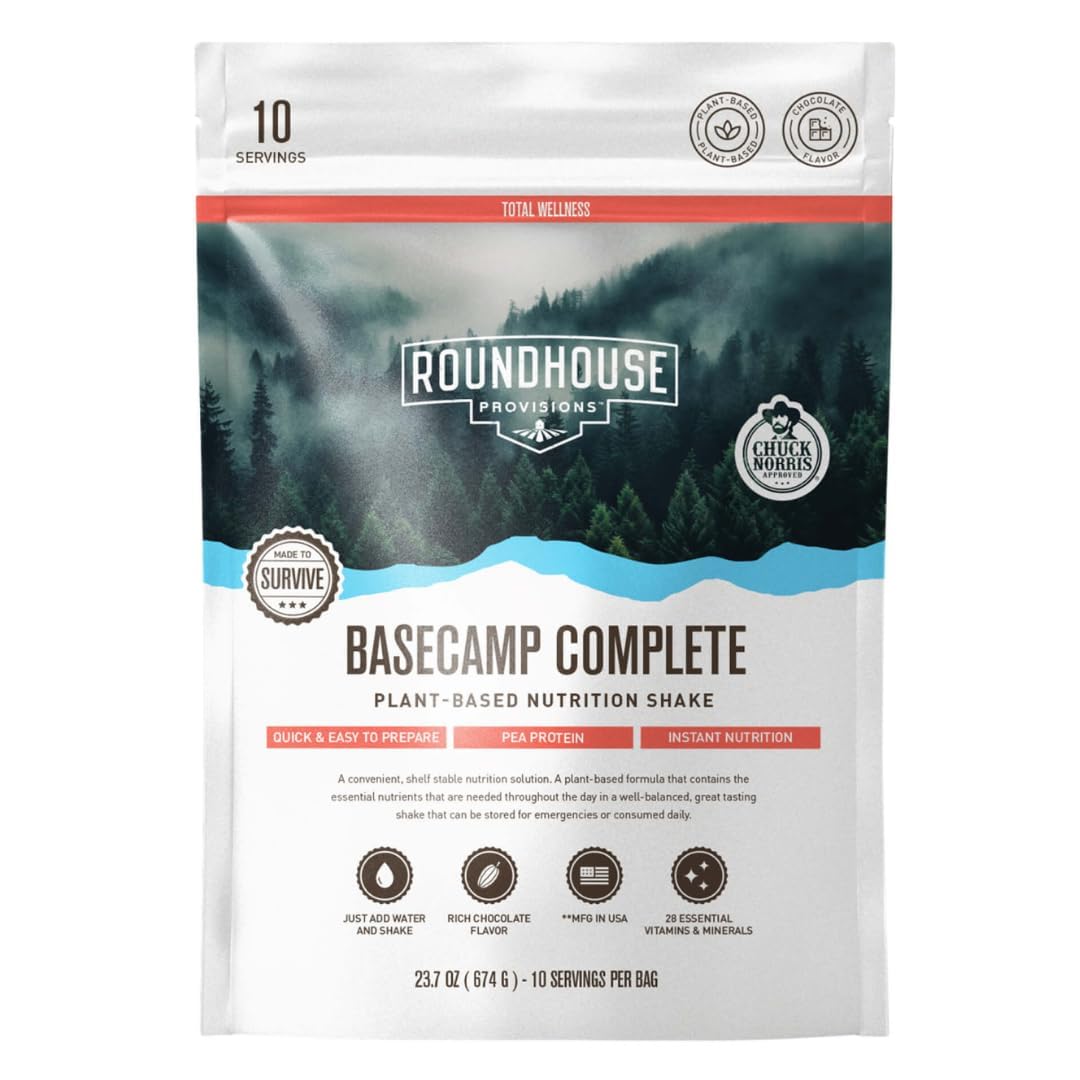 Roundhouse Provisions Basecamp Complete Nutrition Shake, Rich Chocolate
