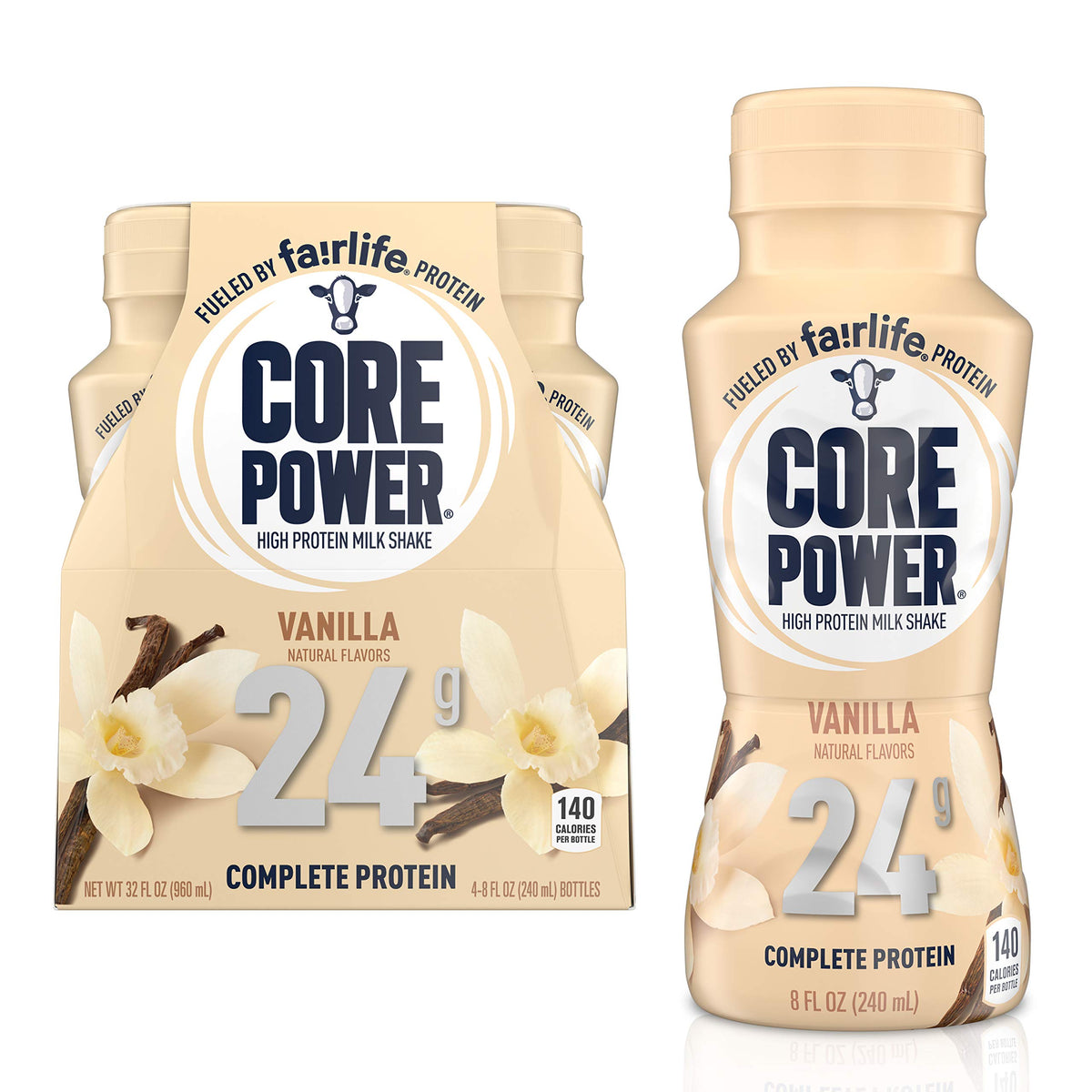 Fairlife Core Power 26g Protein Milk Shakes, Ready To Drink For Workout Recovery, No Artificial Sweeteners, Vanilla, 11.5 Fl Oz (Pack of 12)