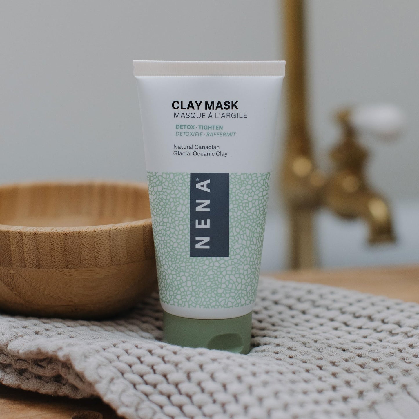 NENA Skincare Clay Mask - Clay Mask for Face - Purifies and Rejuvenates Skin with Mineral-Rich Formula - Refines Pores for Clearer Complexion - 1 oz