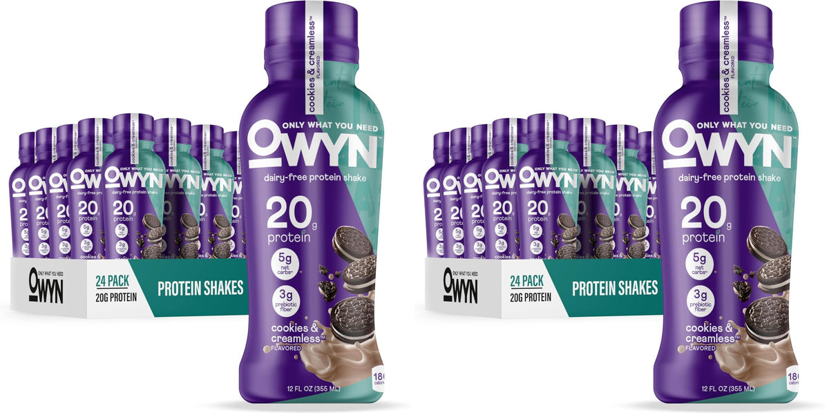 OWYN Only What You Need 20g Protein Shake Variety Pack, Dairy Free, 12 Ct